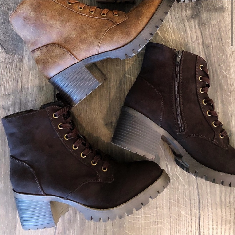 🍂Dark Brown Combat Boots🍂 - Picture 7 of 8